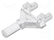 Fiber for LED; Ø: 3mm; L: 15mm; round; Front: flat MENTOR