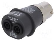 Adapter; 4mm; Cap: B22 BEHA-AMPROBE