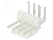 Connector: wire-board; socket; male; KK 396; PIN: 4; angled 90°; THT MOLEX