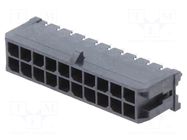 Connector: wire-board; socket; male; PIN: 20; Micro-Fit 3.0; THT MOLEX