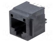 Connector: RJ45; socket; PIN: 8; Cat: 3; gold-plated; 8p8c; on PCBs MOLEX