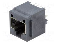Connector: RJ45; socket; PIN: 8; Cat: 3; shielded; gold-plated; 8p8c MOLEX