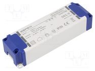 Power supply: switching; LED; 36W; 12VDC; 3A; 220÷240VAC; IP20; 85% ESPE