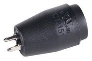 4MM SAFETY BANANA JACK, 20A/1KV, BLACK