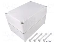 Enclosure: multipurpose; X: 188mm; Y: 278mm; Z: 180mm; SOLID; grey FIBOX