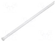Fiber for LED; Ø2mm; L: 45mm; round; Front: flat; straight MENTOR