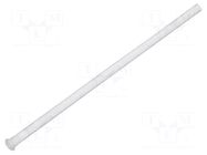 Fiber for LED; Ø2mm; L: 45mm; round; Front: flat; straight MENTOR