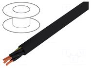 Wire; ÖPVC-JZ; 5G10mm2; unshielded; 600V,1kV; Cu; stranded; black TKD