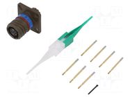 Connector: military; socket; female; PIN: 6; straight; crimped; 5A AMPHENOL AIR
