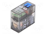 Relay: electromagnetic; DPDT; Ucoil: 24VDC; 8A; 8A/250VAC; 8A/30VDC LOVATO ELECTRIC
