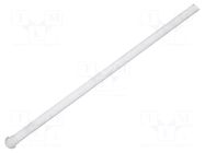 Fiber for LED; Ø2mm; L: 44.25mm; round; Front: convex; straight MENTOR