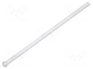 Fiber for LED; Ø2mm; L: 44.25mm; round; Front: convex; straight MENTOR