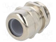 Cable gland; PG21; IP68; brass; Body plating: nickel; SKINTOP® MSR LAPP
