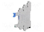 Socket; PIN: 5; 6A; 250VAC; for DIN rail mounting; spring clamps HONGFA RELAY