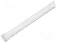 Fiber for LED; Ø5mm; L: 43mm; round; Front: flat; straight MENTOR