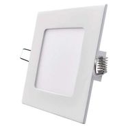 LED panel 120×120 square, built-in, white, 6W warm white, EMOS