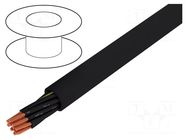 Wire; ÖPVC-JZ; 12G1mm2; unshielded; 600V,1kV; Cu; stranded; black TKD