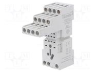 Socket; PIN: 8; 10A; 250VAC; for DIN rail mounting; Series: HR60 LOVATO ELECTRIC