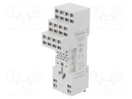 Socket; PIN: 8; 10A; 250VAC; for DIN rail mounting; Series: HR60 LOVATO ELECTRIC