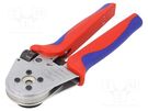 Tool: for crimping; contacts; 0.14÷6mm2; Die shape: square KNIPEX