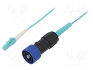 Fiber patch cord; PIN: 1; multi mode simplex (MM); bayonet; 10m BULGIN