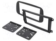 Radio frame; Ford; 2 DIN; dark grey PER.PIC.