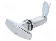 Lock; without cylinder; zinc and aluminium alloy; 60mm; chromium RST ROZTOCZE
