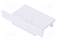 Cap for LED profiles; white; 2pcs; ABS; VARIO30-07 TOPMET