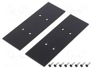 Cap for LED profiles; black; 2pcs; steel; 33.4x99.3x2mm TOPMET