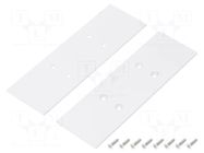 Cap for LED profiles; white; 2pcs; steel; 33.4x105.7x2mm TOPMET