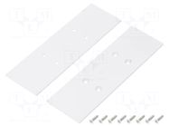 Cap for LED profiles; white; 2pcs; steel; 33.4x105.7x2mm TOPMET