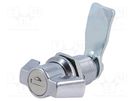Lock; zinc and aluminium alloy; 30mm; chromium; Key code: 1333 RST ROZTOCZE