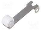 Lever with roller; 19mm; DC series; Colour: silver; DC ZF