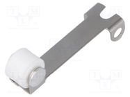 Lever with roller; DC; 19mm; DC series; Colour: silver ZF