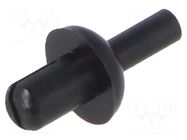 Rivet; polyamide; L.rivet: 4.5mm; black; push-in DREMEC