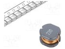 Inductor: wire; SMD; 22uH; 110mΩ; -40÷125°C; ±20%; 7.8x7x5mm; 1.5A TRACO POWER