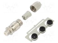 Connector: M12; plug; PIN: 3; male; HARAX; 32V; straight; IP67; IDC HARTING