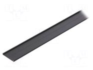 Cover; black; 1m; VARIO30-09; aluminium; anodized; for profiles TOPMET