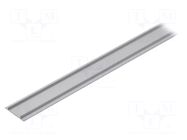 Cover; silver; 1m; VARIO30-10; aluminium; anodized; for profiles TOPMET