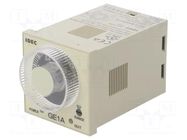 Timer; 0,1s÷10h; SPDT + SPDT; 240VAC/5A,24VDC/5A; GE1A; socket IDEC