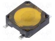 Microswitch TACT; Pos: 2; 0.05A/12VDC; SMT; none; 3.1x3.1mm; 0.75mm JIANFU