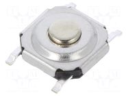 Microswitch TACT; SPST; Pos: 2; 0.05A/12VDC; SMT; none; 5.2x5.2mm JIANFU