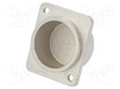 Protection cap; silver; metal; XLR standard; Holes pitch: 19x24mm CLIFF