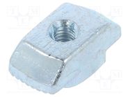 Nut; for profiles; Width of the groove: 10mm; steel; zinc; T-slot ELESA+GANTER