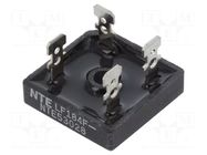 Bridge rectifier: single-phase; Urmax: 1kV; If: 35A; Ifsm: 400A NTE Electronics