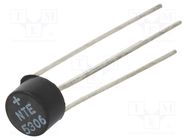 Bridge rectifier: single-phase; Urmax: 800V; If: 1.5A; Ifsm: 50A NTE Electronics