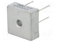 Bridge rectifier: single-phase; Urmax: 600V; If: 25A; Ifsm: 400A 