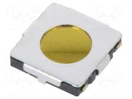 Microswitch TACT; SPST; Pos: 2; 0.05A/12VDC; SMT; none; 5.2x5.2mm JIANFU