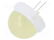 LED; yellow; 20mm; 650÷3000mcd; 120°; Front: convex; 5.8÷6.7VDC POLAM-ELTA