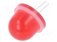 LED; red; 16mm; 1300÷8000mcd; Front: convex; 30÷33VDC; No.of term: 2 POLAM-ELTA